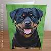 Rottweiler Jazzy Greeting Card
